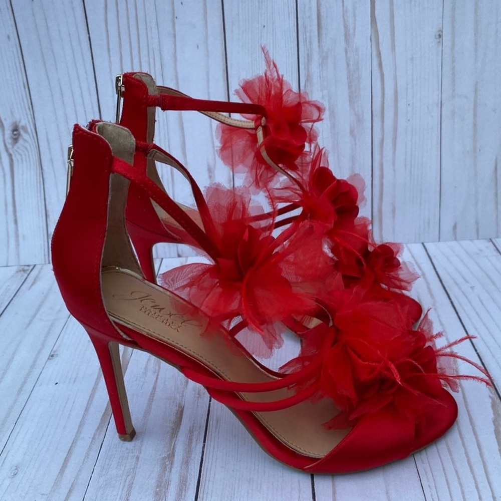 Authentic Jewel Badgley Mischka Dustine Sandals